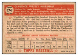 1952 Topps Baseball #174 Clarence Marshall Browns VG-EX 488266