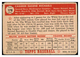 1952 Topps Baseball #178 Cass Michaels Senators PR-FR 488274
