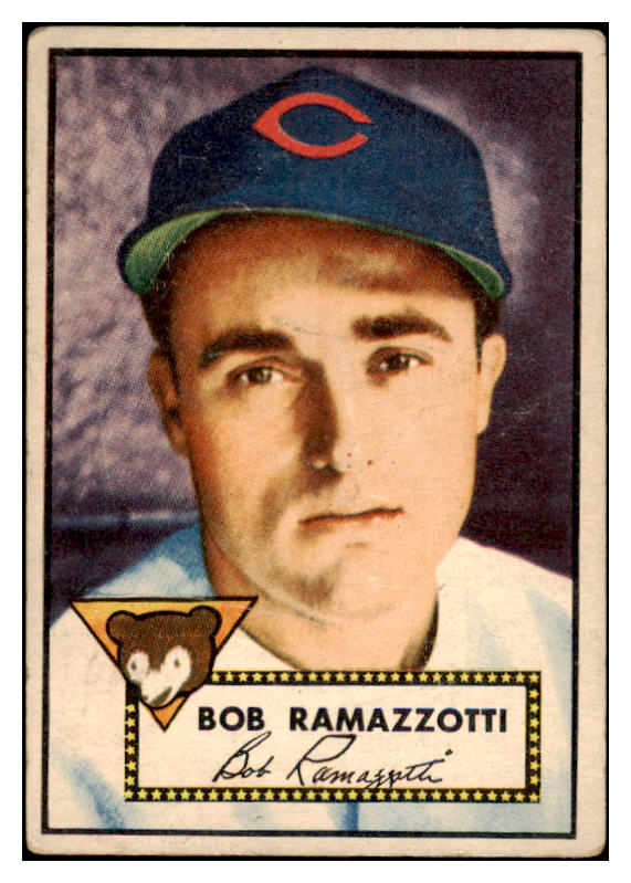 1952 Topps Baseball #184 Bob Ramazzotti Cubs VG 488291
