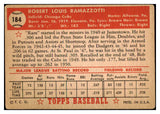 1952 Topps Baseball #184 Bob Ramazzotti Cubs VG 488291
