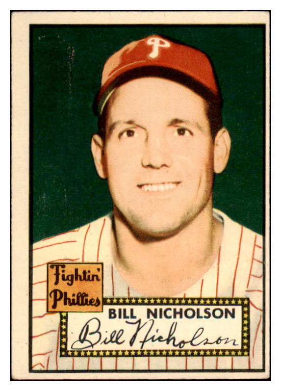 1952 Topps Baseball #185 Bill Nicholson Phillies EX 488295