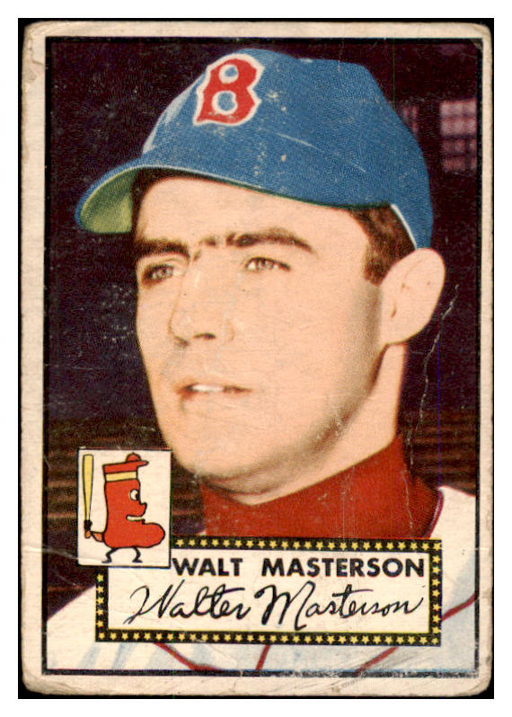 1952 Topps Baseball #186 Walt Masterson Red Sox PR-FR 488297
