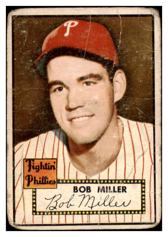 1952 Topps Baseball #187 Bob Miller Phillies PR-FR 488300