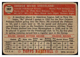 1952 Topps Baseball #197 George Strickland Pirates PR-FR 488323