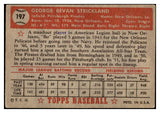 1952 Topps Baseball #197 George Strickland Pirates VG-EX 488324