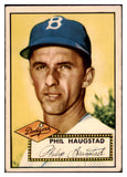 1952 Topps Baseball #198 Phil Haugstad Dodgers VG 488325