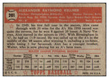 1952 Topps Baseball #201 Alex Kellner A's EX 488332