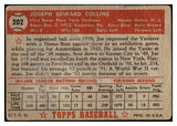 1952 Topps Baseball #202 Joe Collins Yankees VG 488334