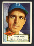 1952 Topps Baseball #205 Clyde King Dodgers VG 488343