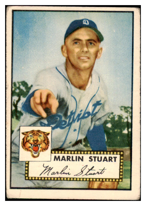 1952 Topps Baseball #208 Marlin Stuart Tigers VG 488350