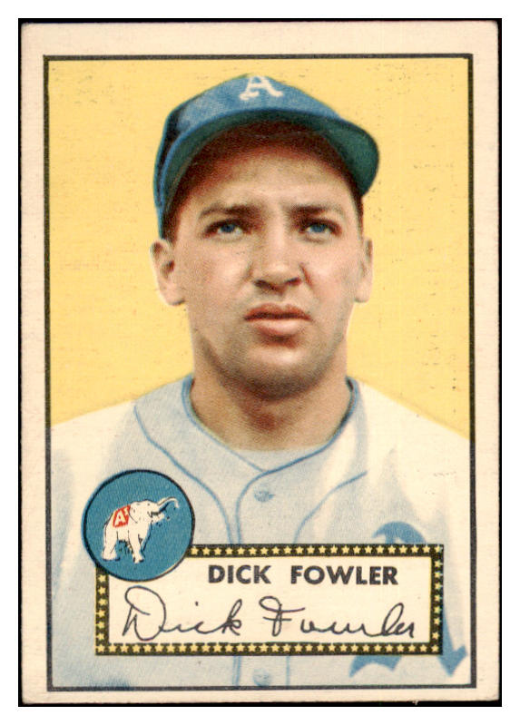 1952 Topps Baseball #210 Dick Fowler A's EX 488354