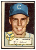 1952 Topps Baseball #211 Ray Coleman White Sox VG 488357