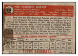 1952 Topps Baseball #212 Ned Garver Browns FR-GD 488358