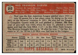 1952 Topps Baseball #212 Ned Garver Browns FR-GD 488359