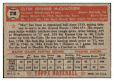 1952 Topps Baseball #218 Clyde Mccullough Pirates PR-FR 488371