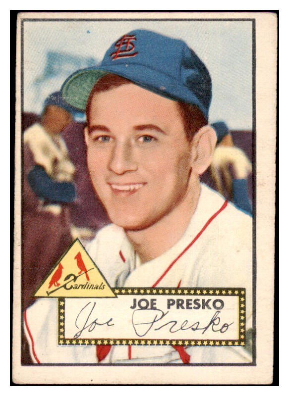 1952 Topps Baseball #220 Joe Presko Cardinals VG 488373