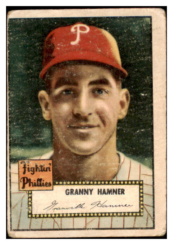 1952 Topps Baseball #221 Granny Hamner Phillies PR-FR 488376