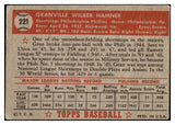 1952 Topps Baseball #221 Granny Hamner Phillies VG 488377