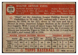 1952 Topps Baseball #222 Hoot Evers Tigers VG 488380