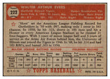 1952 Topps Baseball #222 Hoot Evers Tigers VG 488381