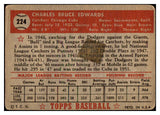 1952 Topps Baseball #224 Bruce Edwards Cubs FR-GD 488383