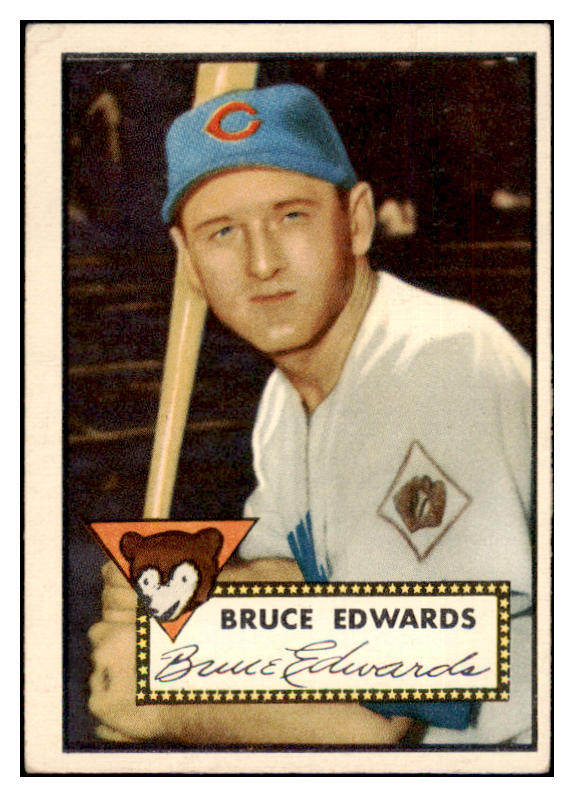 1952 Topps Baseball #224 Bruce Edwards Cubs EX 488385