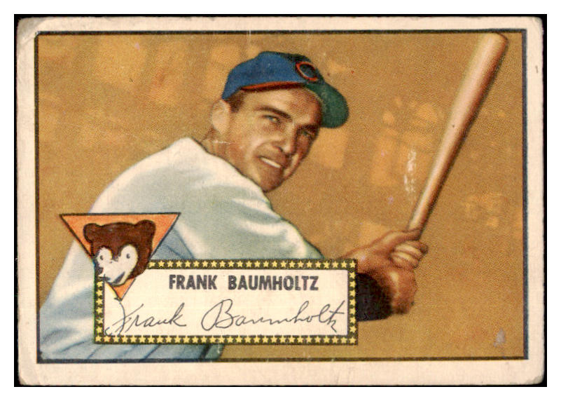 1952 Topps Baseball #225 Frank Baumholtz Cubs FR-GD 488387