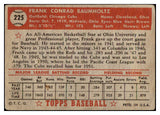 1952 Topps Baseball #225 Frank Baumholtz Cubs FR-GD 488387