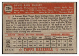 1952 Topps Baseball #226 Dave Philley A's VG-EX 488389