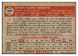 1952 Topps Baseball #229 Gene Bearden Browns PR-FR 488392
