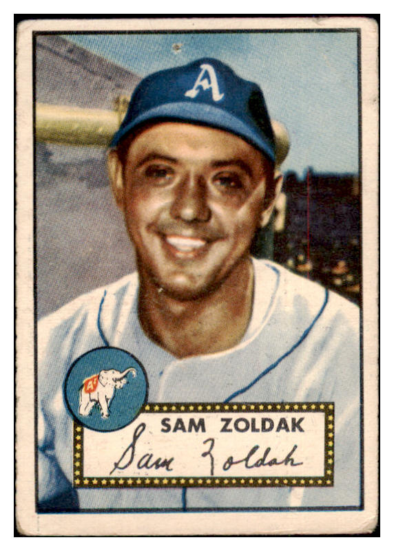 1952 Topps Baseball #231 Sam Zoldak A's FR-GD 488398