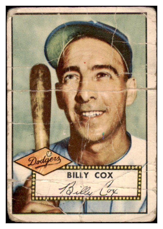 1952 Topps Baseball #232 Billy Cox Dodgers PR-FR 488401