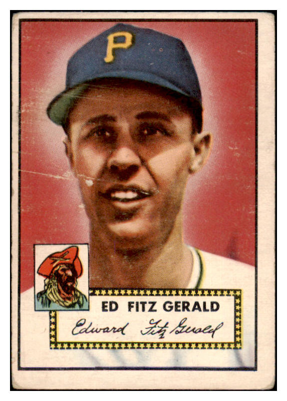 1952 Topps Baseball #236 Ed Fitzgerald Pirates FR-GD 488405