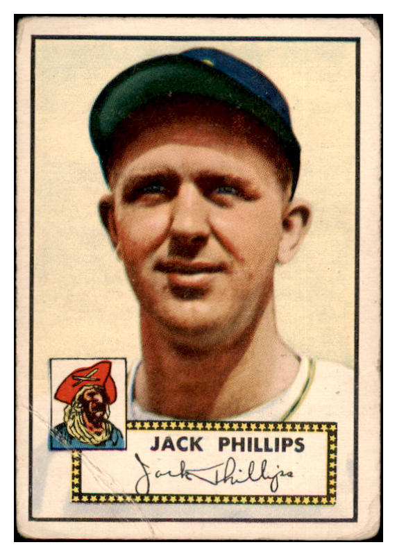 1952 Topps Baseball #240 Jack Phillips Pirates VG 488412