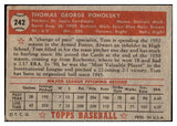 1952 Topps Baseball #242 Tom Poholsky Cardinals PR-FR 488417