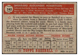 1952 Topps Baseball #245 Sherry Robertson Senators VG-EX 488420