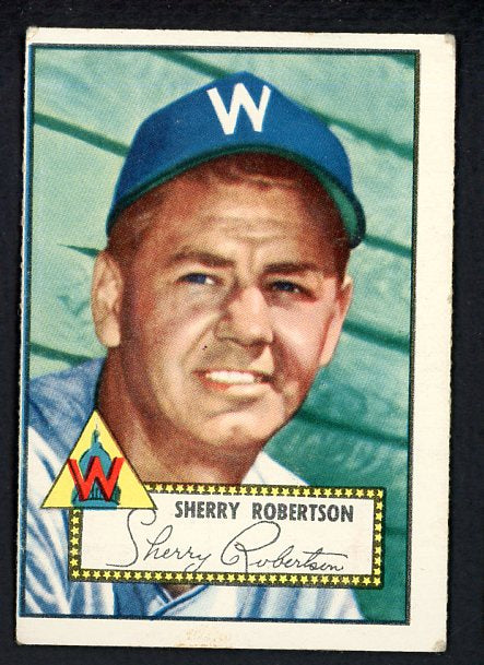 1952 Topps Baseball #245 Sherry Robertson Senators VG 488421