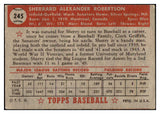 1952 Topps Baseball #245 Sherry Robertson Senators VG 488421