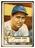 1952 Topps Baseball #248 Frank Shea Yankees Fair 488425