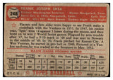 1952 Topps Baseball #248 Frank Shea Yankees Fair 488425