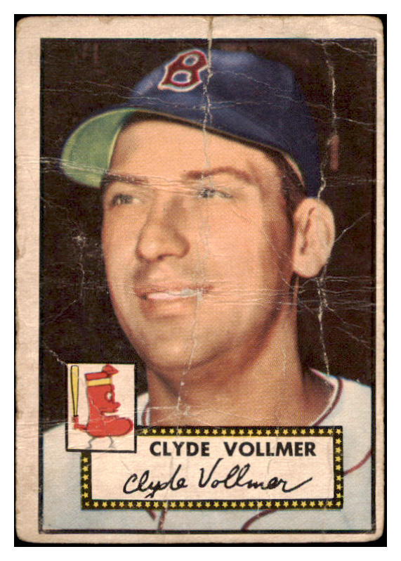 1952 Topps Baseball #255 Clyde Vollmer Red Sox PR-FR 488433