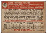 1952 Topps Baseball #255 Clyde Vollmer Red Sox VG-EX 488434