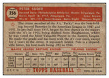 1952 Topps Baseball #256 Pete Suder A's VG 488436