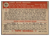 1952 Topps Baseball #263 Harry Brecheen Cardinals EX 488447