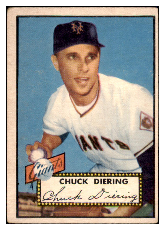 1952 Topps Baseball #265 Chuck Diering Giants VG-EX 488452