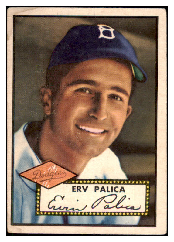 1952 Topps Baseball #273 Erv Palica Dodgers VG 488462