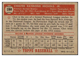 1952 Topps Baseball #288 Chet Nichols Braves VG-EX 488483