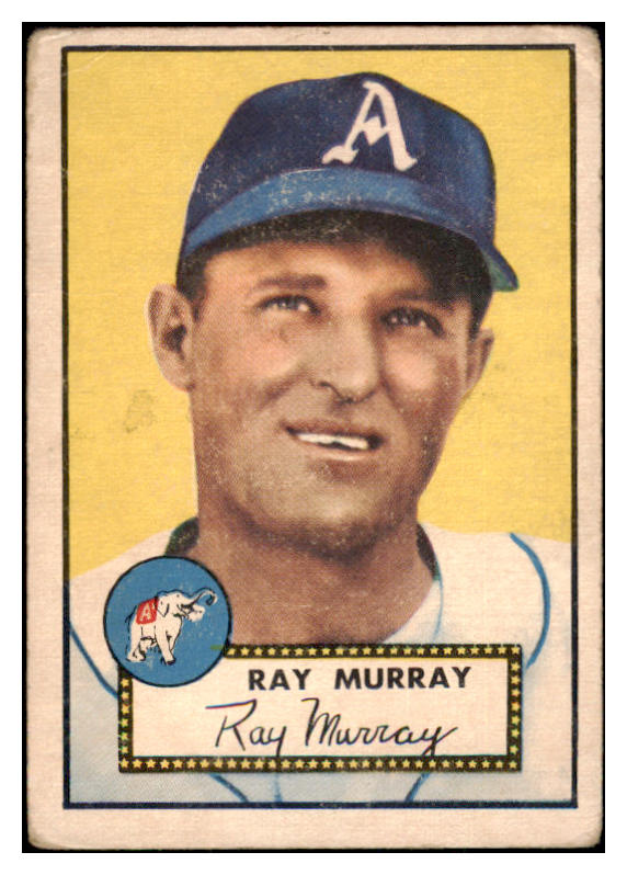 1952 Topps Baseball #299 Ray Murray A's Good 488505