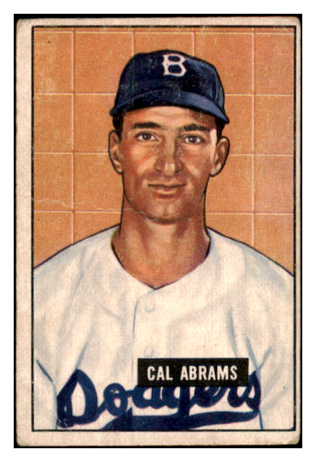 1951 Bowman Baseball #152 Cal Abrams Dodgers VG 488525