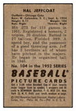 1952 Bowman Baseball #104 Hal Jeffcoat Cubs GD-VG 488532